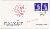 CC VIAJE DE LOS REYES A GUINEA ECUATORIAL 1979 MAT HEXAGONAL MADRID AP - Briefe U. Dokumente