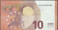 ITALIA  10 EURO  SD S002 D3   DRAGHI   UNC - 10 Euro