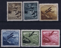 LIECHTENSTEIN: Mi 108 - 113 MNH/** Sans Charnière  Postfrisch - Air Post