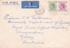 Hong Kong 1959 Airmail Cover Sent To Australia - Oblitérés