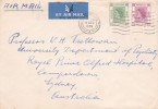 Hong Kong 1959 Airmail Cover Sent To Australia - Usati