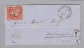 Heimat AG Sarmenstorf 1869-10-09 Brief N.Zofingen Sitzende H. - Briefe U. Dokumente