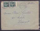 France Type Semeuse Sur Lettre - 1906-38 Säerin, Untergrund Glatt