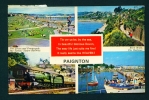 ENGLAND  -  Paignton  Multi View  Used Postcard As Scans - Paignton