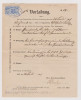 Heimat AG Sulz 1897-07-26 Vorladung Mit Stempelmarke - Fiscales