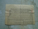 Hungary  -Railway MÁVAUT  MENETJEGY   1950-60  Train  Ticket  BA102.12 - Europe
