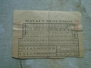 Hungary  -Railway MÁVAUT  MENETJEGY   1950-60  Train  Ticket  BA102.12 - Europa