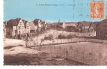 Delcampe - Bray-Dunes-Plage (Zuydcoote-Nord)-+/-1930-Panorama De La Rue Des Puviers(nouvelles Villas) Et De La Chapelle - Bray-Dunes