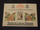 TURKS E CAICOS - BF 1978 INCORONAZIONE(fiori)  - NUOVI(++) - Turks & Caicos