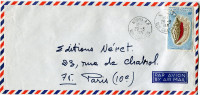 NOUVELLE-CALEDONIE LETTRE PAR AVION DEPART NOUMEA 29-3-1971 POUR LA FRANCE - Cartas & Documentos