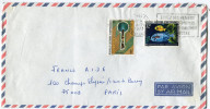 NOUVELLE-CALEDONIE LETTRE PAR AVION DEPART NOUMEA 8-10-1973 POUR LA FRANCE - Briefe U. Dokumente