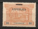 Timbres - Portugal - 1898 - 20 Reis - Republica - Continente - - Ungebraucht