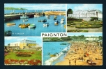 ENGLAND  -  Paignton  Multi View  Used Postcard As Scans - Paignton