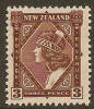 NZ 1935 3d Maori Girl W7 SG 561 HM #NS153 - Unused Stamps