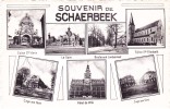 Souvenir De Schaerbeek - Eglises-Gare-Boulevard Lambermont-Cage Au Ours-Hôtel De Ville - Schaerbeek - Schaarbeek