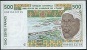 BANKNOTES L'AFRIQUE DELL'OVEST  500 FRANCS - États D'Afrique De L'Ouest