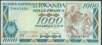 BANKNOTES RWANDA   1988 RWANDA 1000 FRANCS AMAFARANGA - Rwanda