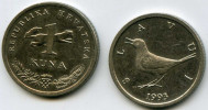 Croatie Croatia 1 Kuna 1993 Croate KM 9.1 - Croatia