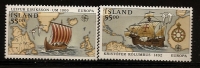 Islande Island 1992 N° 715 / 6 ** Europa, Emission Conjointe, Amérique, Christophe Colomb, Drakkar, Rose Des Vents, Bird - Ongebruikt