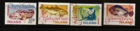 Islande Island 1998 N° 841 / 4 ** Océans, Poissons, Lompe, Morue, Loup De Mer, Raie, Raja Batis, Anarhichas Lupus, Gadus - Ongebruikt