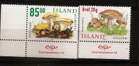 Islande Island 2002 N° 928 / 9 ** Flore, Champignons, Leccinum Scabrum, Bolet Rude, Cuisine, Hydnum, Pied-de-mouton - Ongebruikt