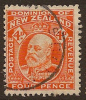 NZ 1909 4d Red-orange KEVII SG 390 U #OJ143 - Ongebruikt