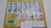 SAN MARINO 2015 Assicurata CONGIUNTA CINA Coppia Coppie VERNE Fantascienza 1976 1990 1996 Usato Usati Busta Rsm Cover - Covers & Documents