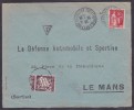France Type Paix Sur Lettre - 1932-39 Paix