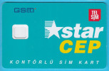 STAR CEP   ...  Turkey Old GSM SIM Card - Telefoni