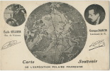 Expedition Polaire Française Emile Seguier Et Georges Darcis Carte Geographique Pole Nord Groenland - TAAF : Franz. Süd- Und Antarktisgebiete