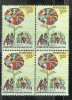 INDIA, 2005,  United  Nations  International Day Of Peace, Flower, Watering Tree, Plant, Block Of 4,   MNH, (**) - Neufs