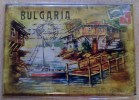 BULGARIA SOUVENIR Beautiful Magnet RURAL VIEW Sea Bridge BOAT LANDSCAPE - Tourism