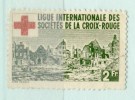 VIGNETTE CROIX ROUGE 2F # VERT # LIGUE INTERNATIONALE DES SOCIETES DE LA CROIX ROUGE - Croce Rossa