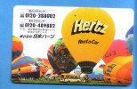 Japan Japon Telefonkarte Télécarte Phonecard Telefoonkaart -  Ballon Balloon  Hertz - Sport