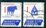 2014 PAYS - BAS Y & T N° 3132 - 3133   ( O ) 1 International - Usados