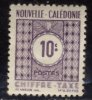 Nouvelle-Calédonie - Oblitéré -   Y&T 1948 N° 39 Taxe 10c Violet - Usati