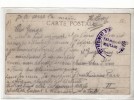22 EME REGIMENT D INFANTERIE COLONIALE - FRANCHISE - TAMPON MILITAIRE - MARSEILLE POUR PARIS - SUR CPA - Military Postmarks From 1900 (out Of Wars Periods)