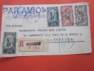 1931 DEVANT DE LETTRE Recommandé => MAZAGAN MAROC PROTECTORAT=>BANK MARSEILLE AVION MARCOPHILIA TIMBRE  MERSON SURCHARGE - Briefe U. Dokumente