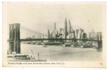 FRA CARTOLINA POST CARD STATI UNITI D’AMERICA U.S.A. UNITED STATES OF AMERICA NEW YORK CITY – BROOKLYN BRIDGE AND LOWER - Manhattan