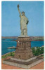 FRA CARTOLINA POST CARD STATI UNITI D’AMERICA U.S.A. UNITED STATES OF AMERICA NEW YORK CITY – STATUE OF LIBERTY  VIAGGIA - Vrijheidsbeeld