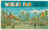 FRA CARTOLINA POST CARD STATI UNITI D’AMERICA U.S.A. UNITED STATES OF AMERICA NEW YORK WORLD’S FAIR 1964-1965 - UNISPHER - Mostre, Esposizioni