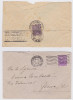 ITALIA 1928-29 / 2 Buste Con VEIII 50c Con Due Colori Diversi - Lettres & Documents