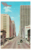 FRA CARTOLINA POST CARD STATI UNITI D’AMERICA U.S.A. UNITED STATES OF AMERICA HOUSTON, TEXAS, MAIN STREET VIAGGIATA 1967 - Houston