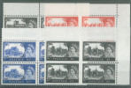 GREAT BRITAIN - 1967 Castles No Watermark (Blocks Of 4) - Blocs-feuillets