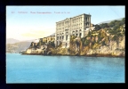 Monaco Musee Oceanographique Facade Sur La Mer / Postcard Not Circulated - Museo Oceanografico