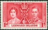 ISOLE LEEWARD, LEEWARD ISLANDS, COLONIA BRITANNICA, BRITISH COLONY,  INCORONAZIONE, 1937,  NUOVO (MNH**), Scott 100 - Leeward  Islands