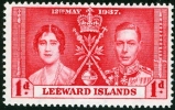 ISOLE LEEWARD, LEEWARD ISLANDS, COLONIA BRITANNICA, BRITISH COLONY, INCORONAZIONE, 1937, NUOVO (MNH**), Scott 100 - Leeward  Islands