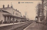 CARTE POSTALE ORIGINALE ANCIENNE : DIJON  LA GARE DIJON PORTE NEUVE  ANIMEE  COTE D'OR (21) - Stazioni Senza Treni