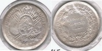 BOLIVIA  MEDIO BOLIVIANO 1893 PLATA SILVER  T - Bolivie