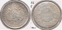 BOLIVIA BOLIVIANO 1872 PLATA SILVER BONITO T - Bolivie